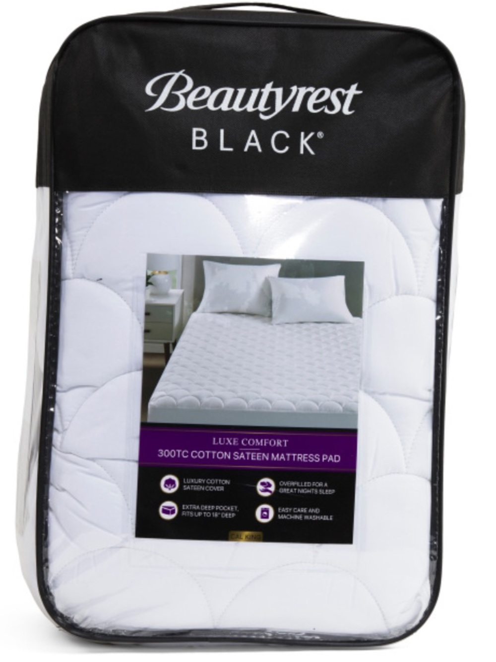 Beautyrest BLACK 300tc Cotton Mattress Pad